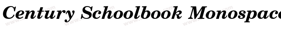 Century Schoolbook Monospace BT字体转换
